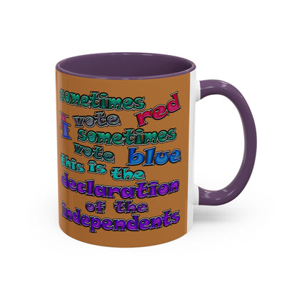 declaration of the independents - Accent Mug (light brown)