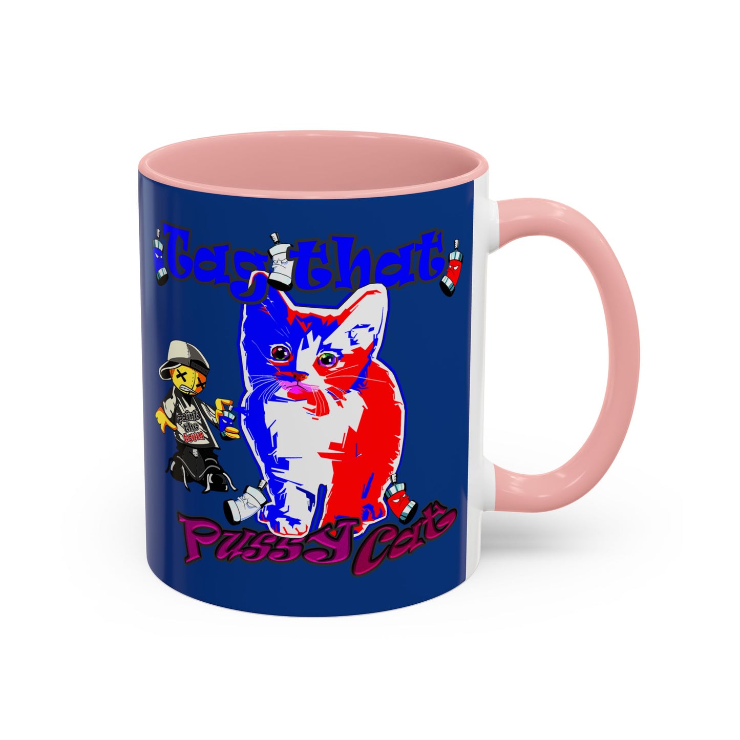 tag that - Accent Mug (dark blue)