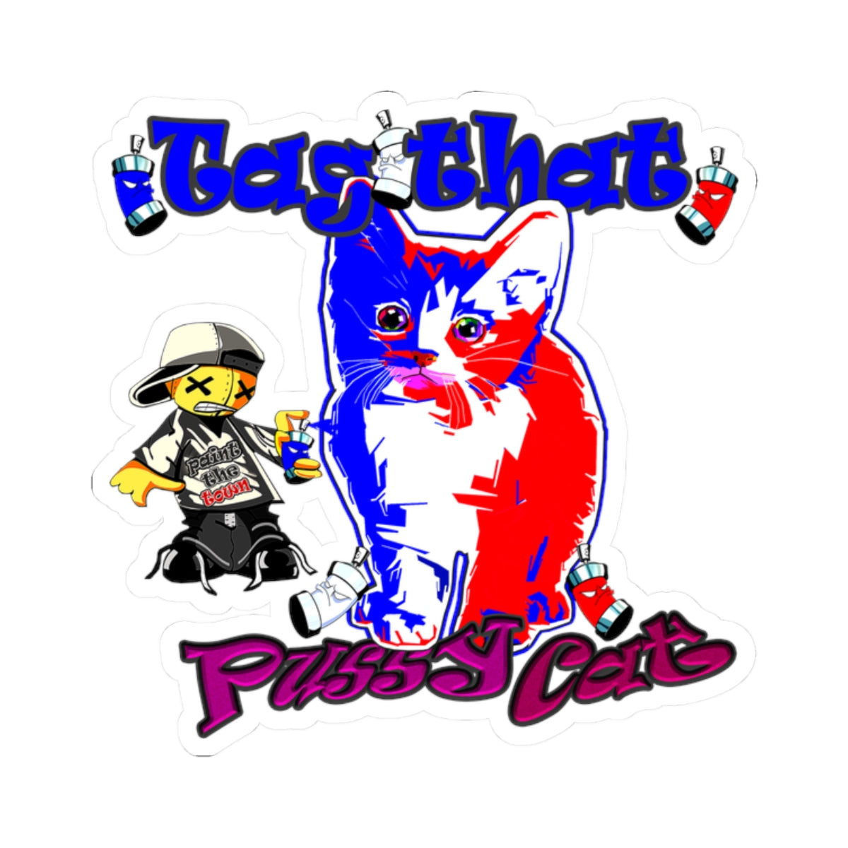 tag that - Kiss-Cut Stickers