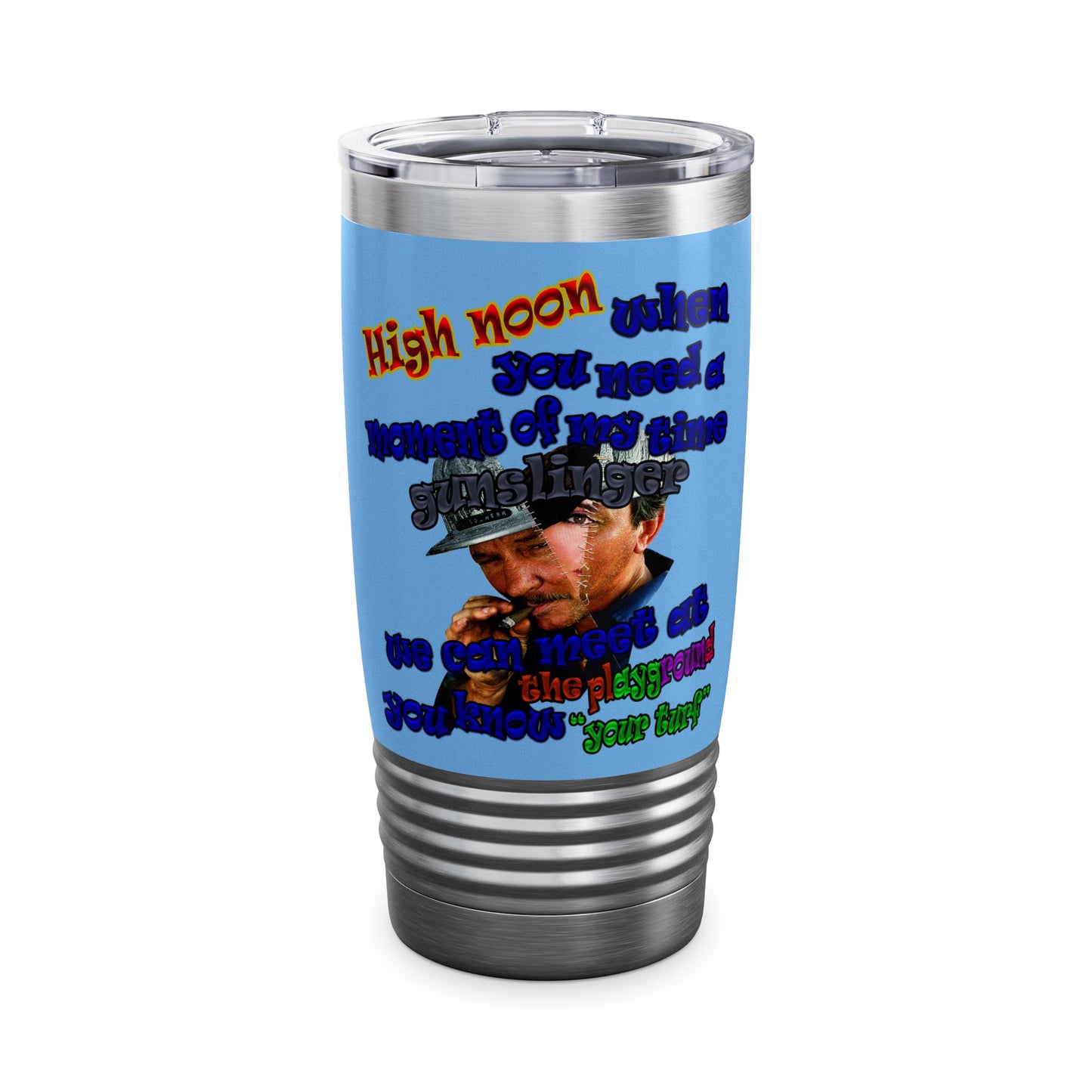 high noon - Ringneck Tumbler, 20oz (light blue)