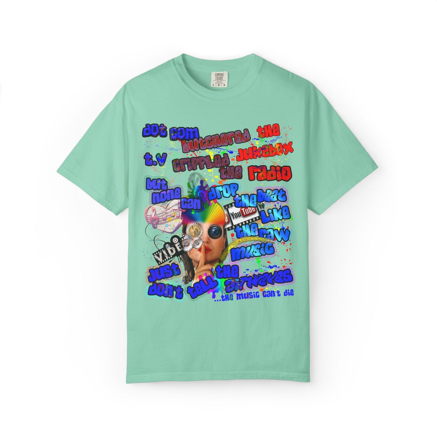 drop the beat - Unisex Garment-Dyed T-shirt