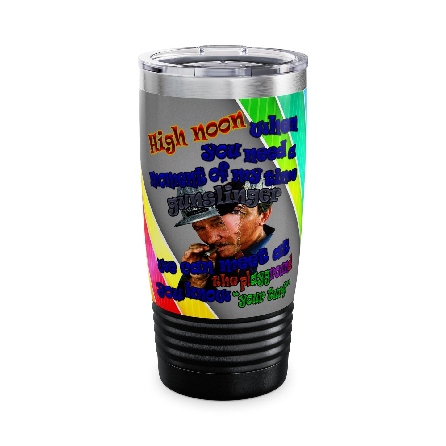 high noon - Ringneck Tumbler, 20oz (rainbow split)
