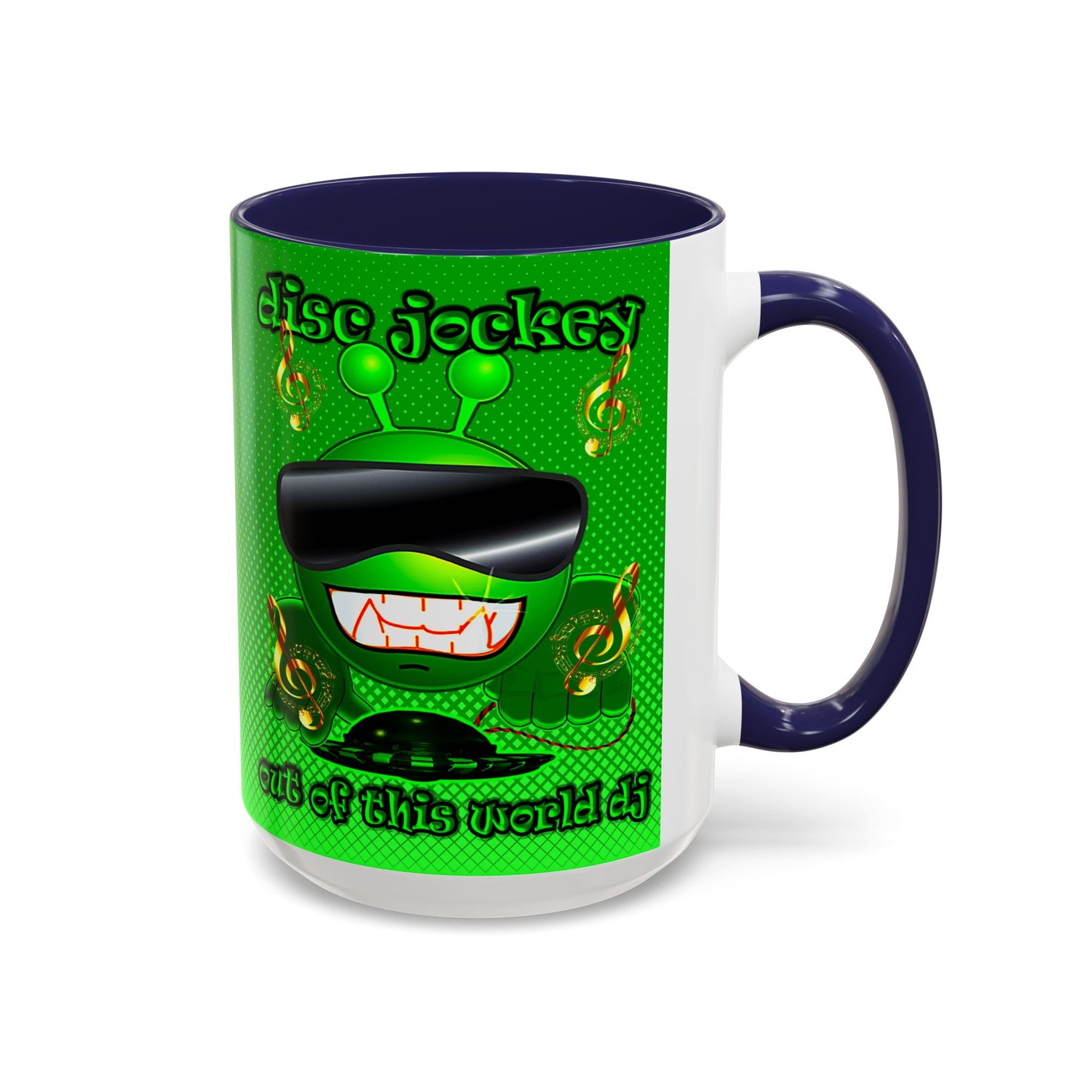 disc jockey - Accent Mug (logo green)