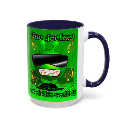 disc jockey - Accent Mug (logo green)