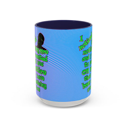 noticed you noticing - Accent Mug (light blue-purple wave)