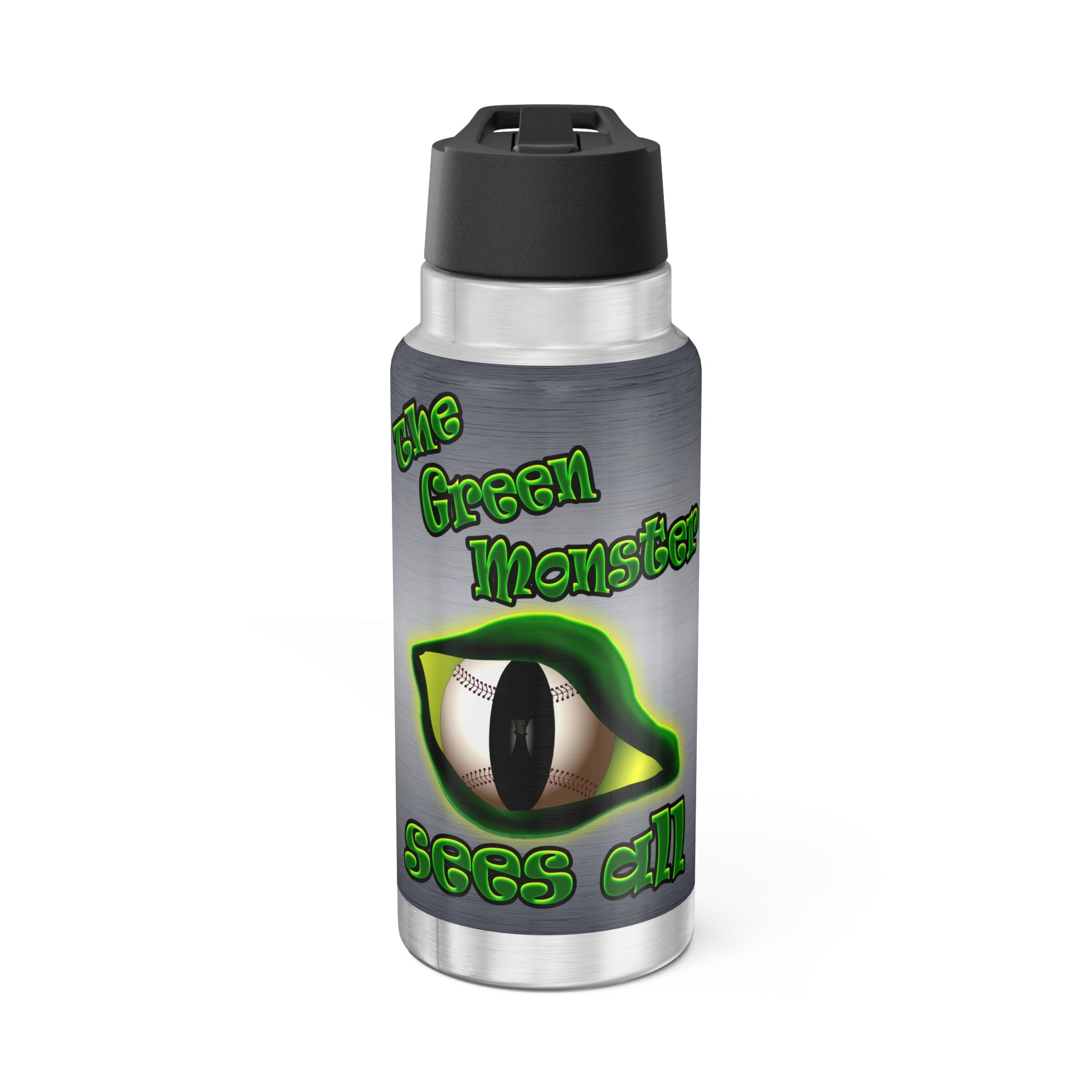 green monster - Gator Tumbler, 32oz  (brushed nickel)