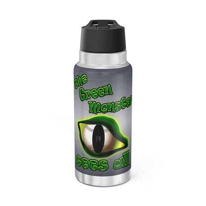 green monster - Gator Tumbler, 32oz  (brushed nickel)