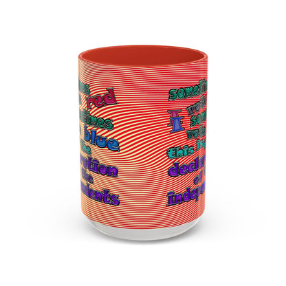 declaration of the independents - Accent Mug (yellow-orange wave)