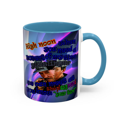 high noon - Accent Mug (grey-pink wave)