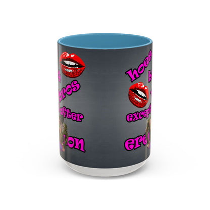 hoes b4 bros - Accent Mug (grey-light grey)