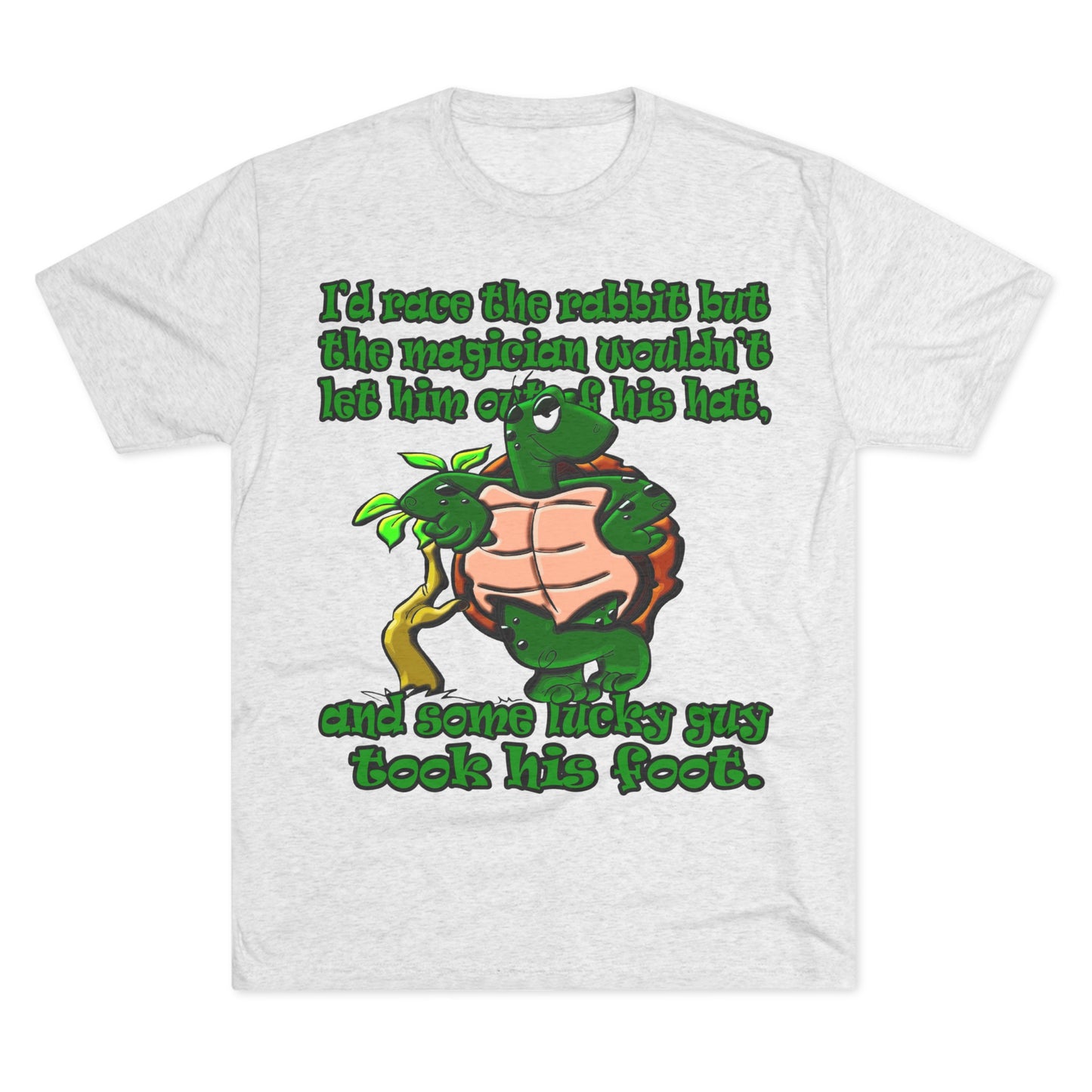 turtle race - Unisex Tri-Blend Crew Tee