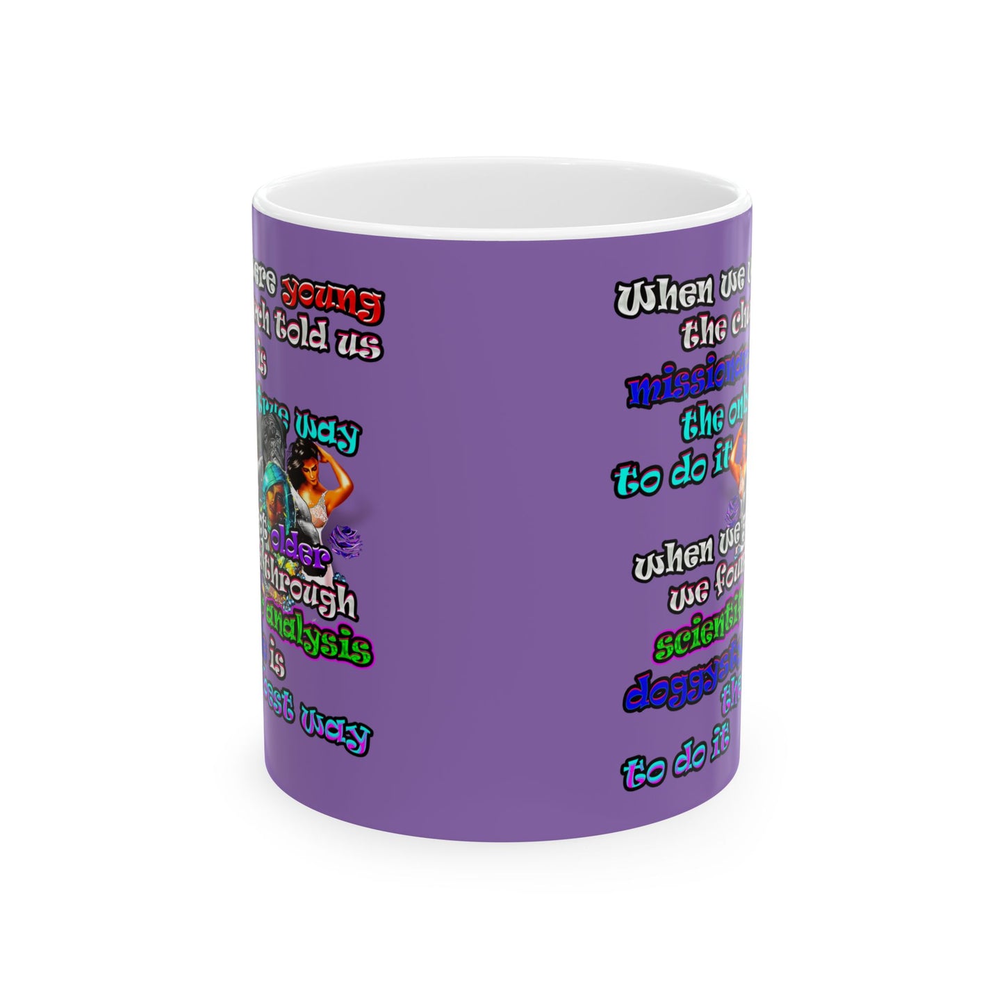 doggystyle - White Mug (light purple)