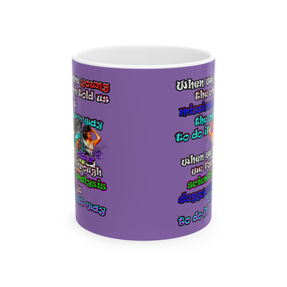 doggystyle - White Mug (light purple)