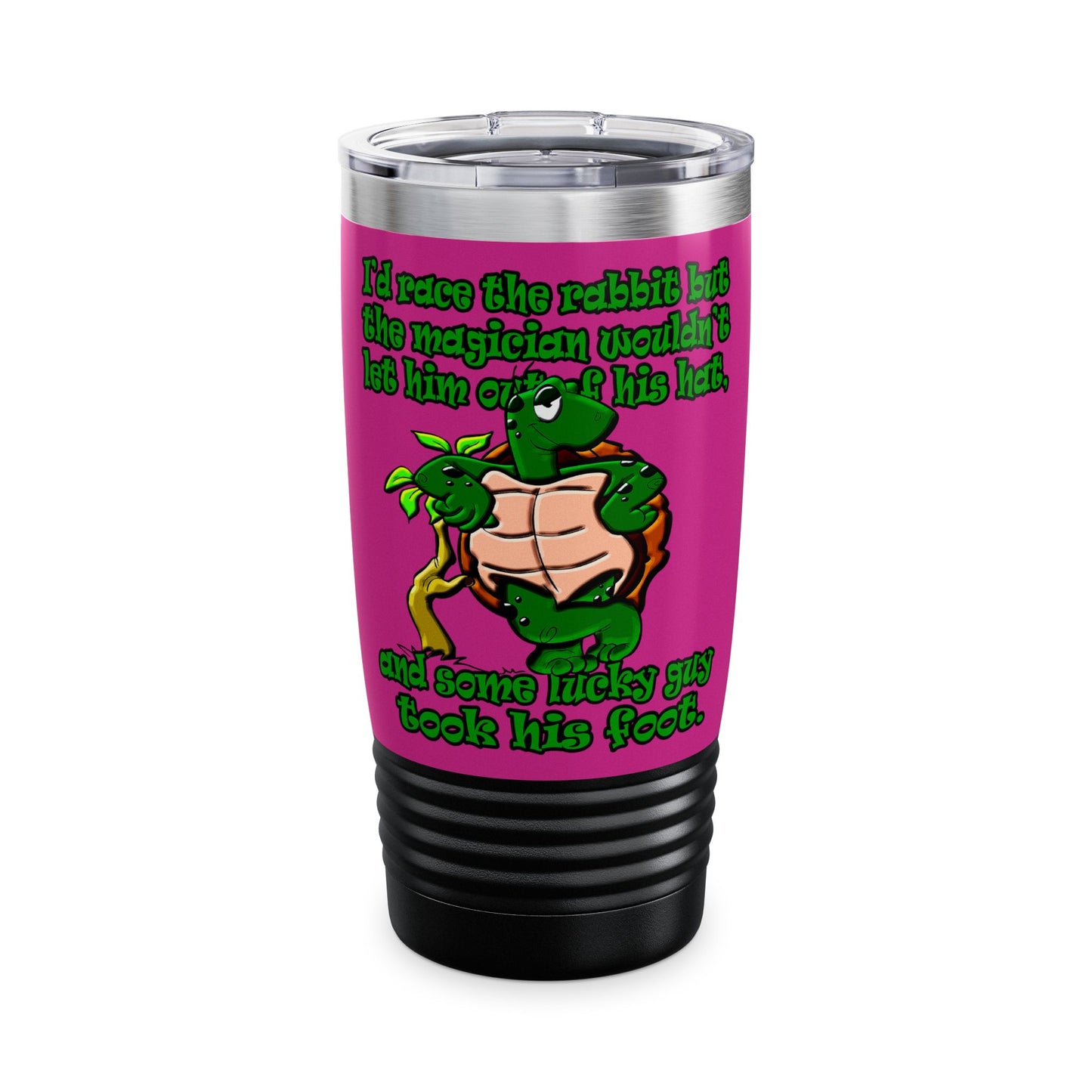 turtle race - Ringneck Tumbler, 20oz (pink)