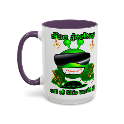 disc jockey - Accent Mug (white)