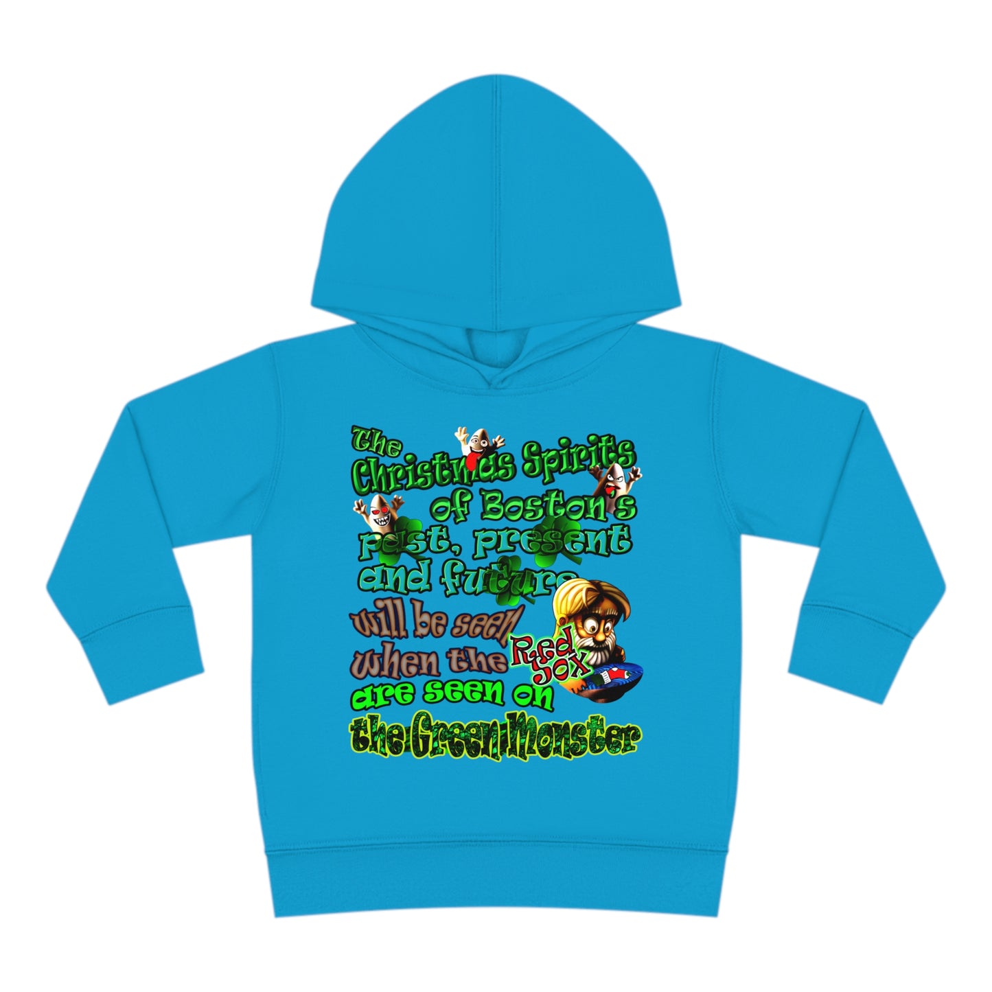 christmas spirits of boston - Toddler Pullover Fleece Hoodie