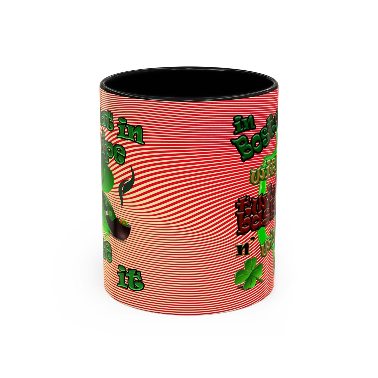 celtics logo - Accent Mug (yellow-orange wave)