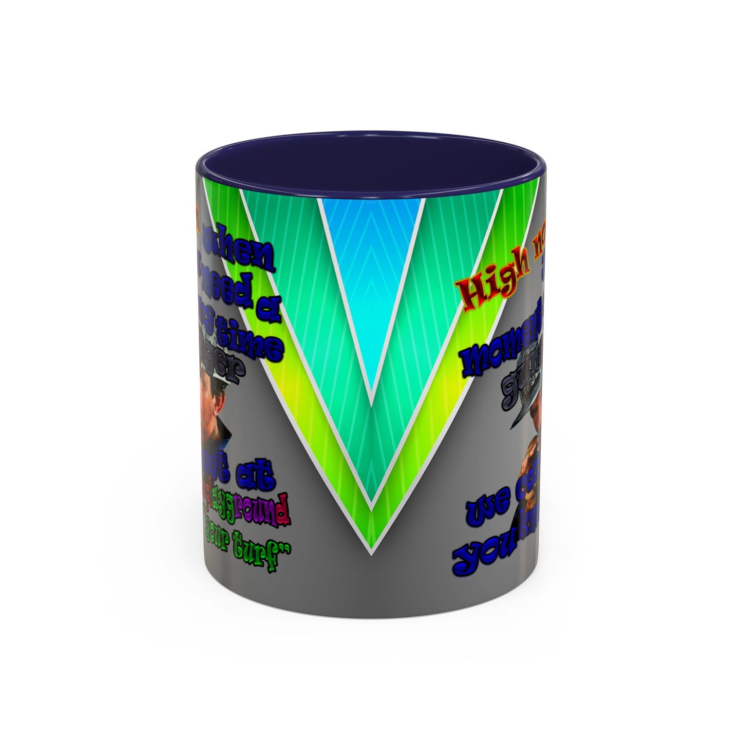 high noon - Accent Mug (rainbow split)
