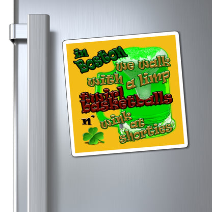 celtics logo - Magnets - (yellow)
