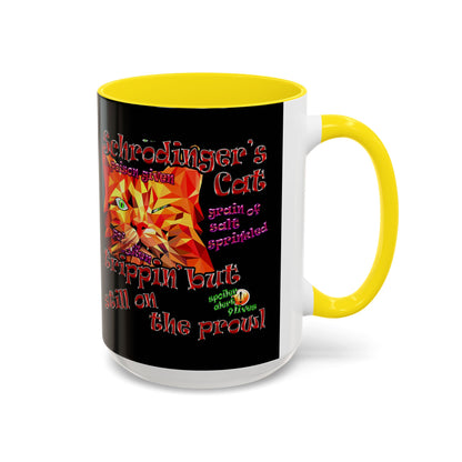 schrodinger's cat - Accent Mug (black)