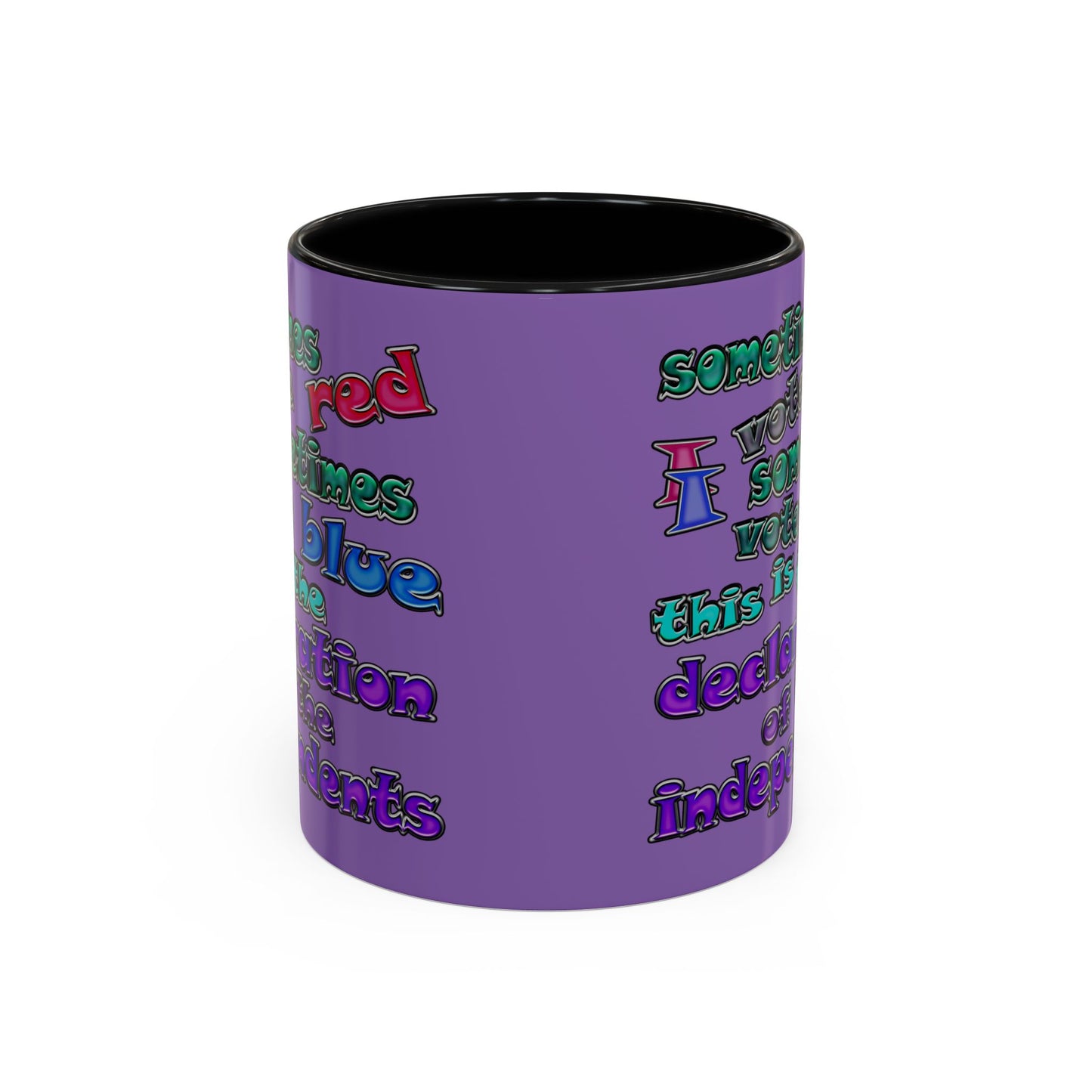 declaration of the independents - Accent Mug (light purple)