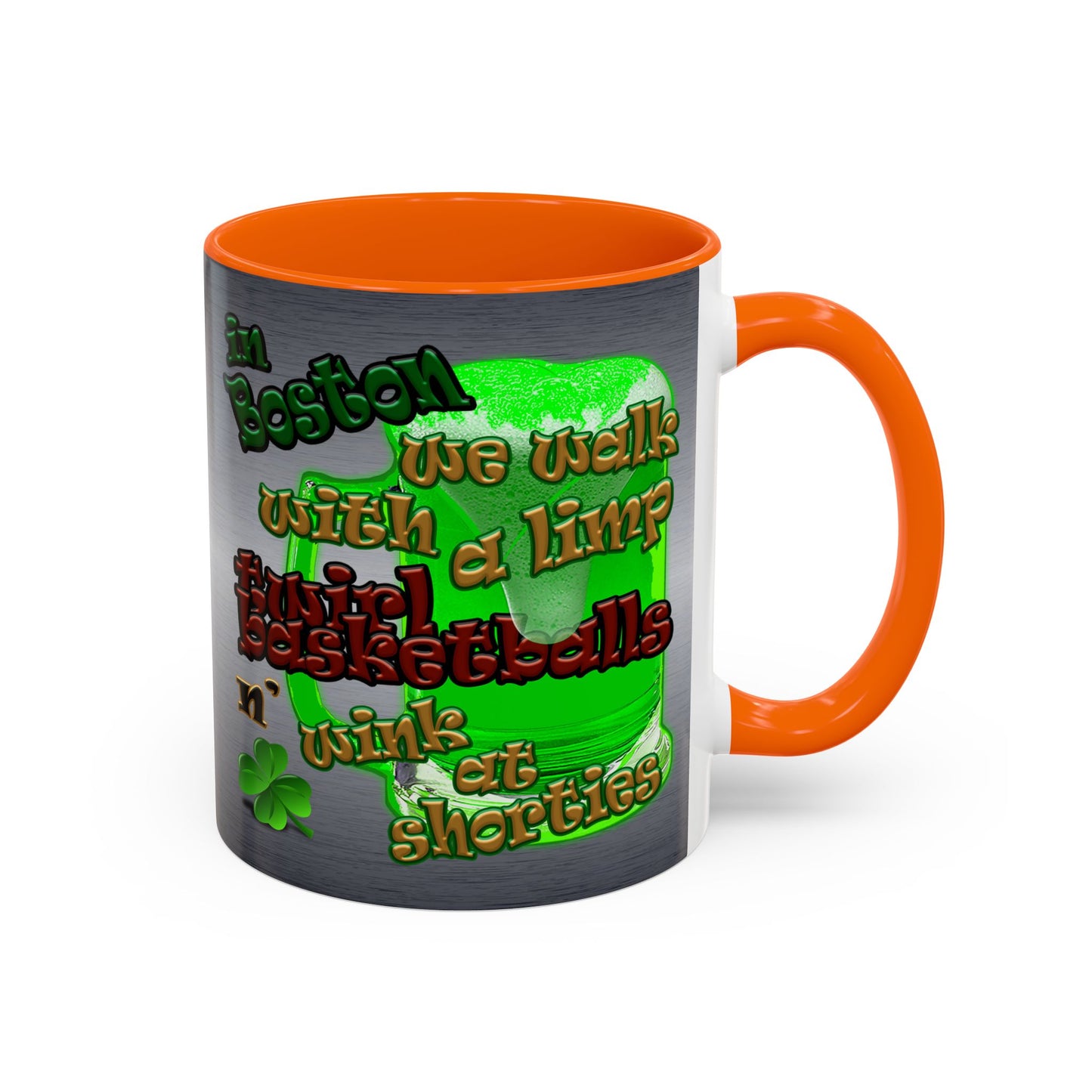 celtics logo - Accent Mug (brushed nickel)