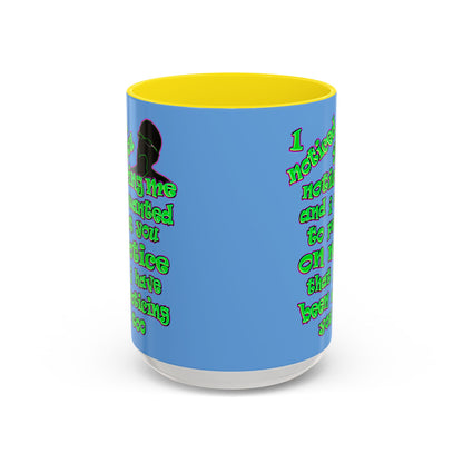 noticed you noticing - Accent Mug (light blue)