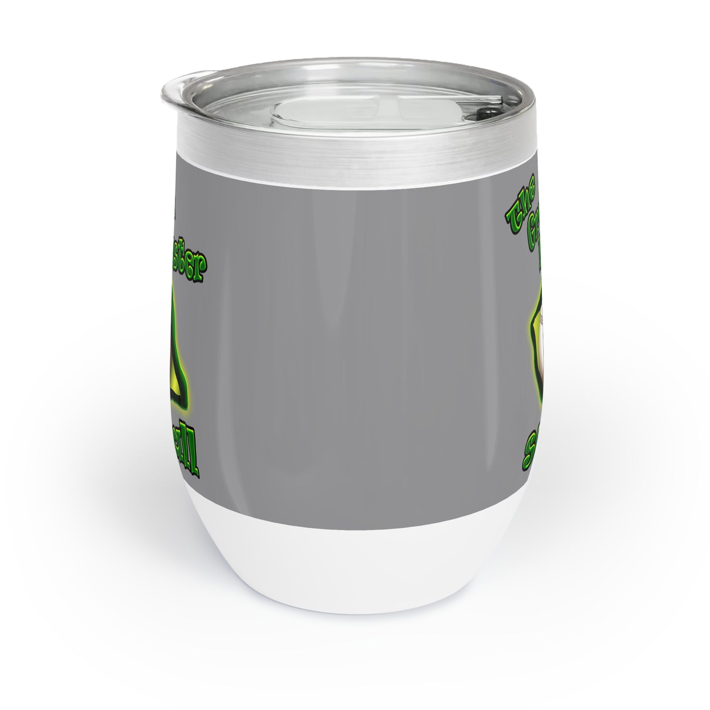 green monster - Chill Wine Tumbler (grey)