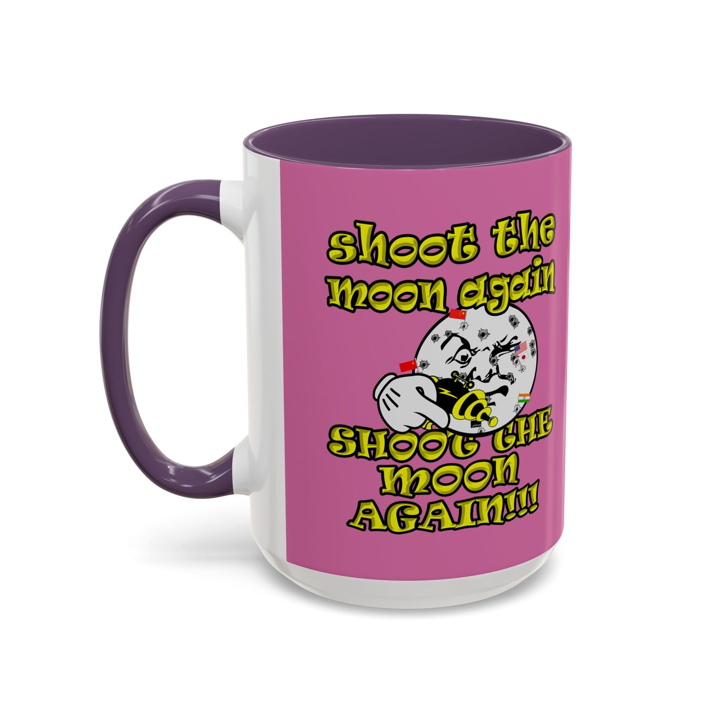 shoot the moon again - Accent Mug (light pink)