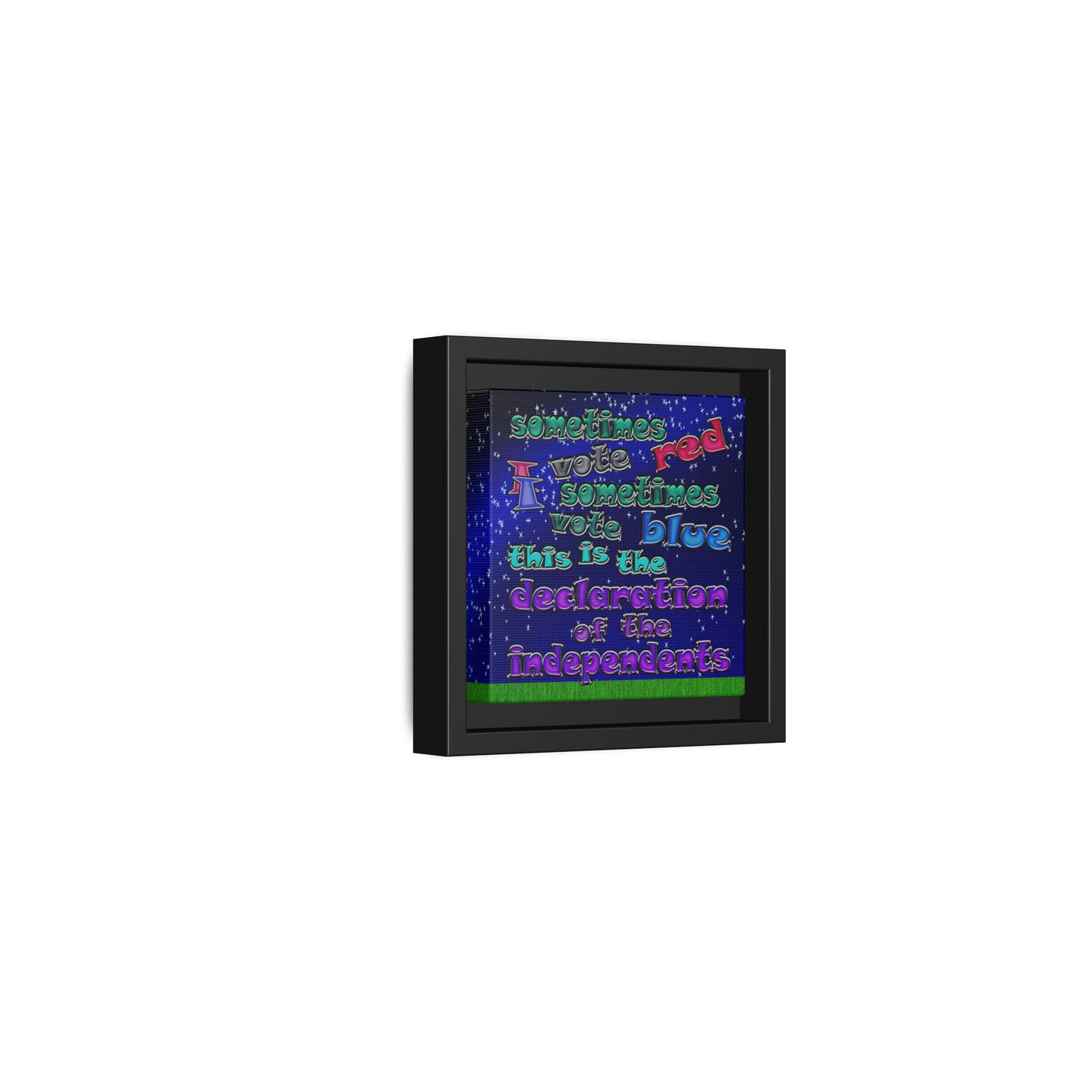 declaration of the independents - framed canvas art ('snoops' background)
