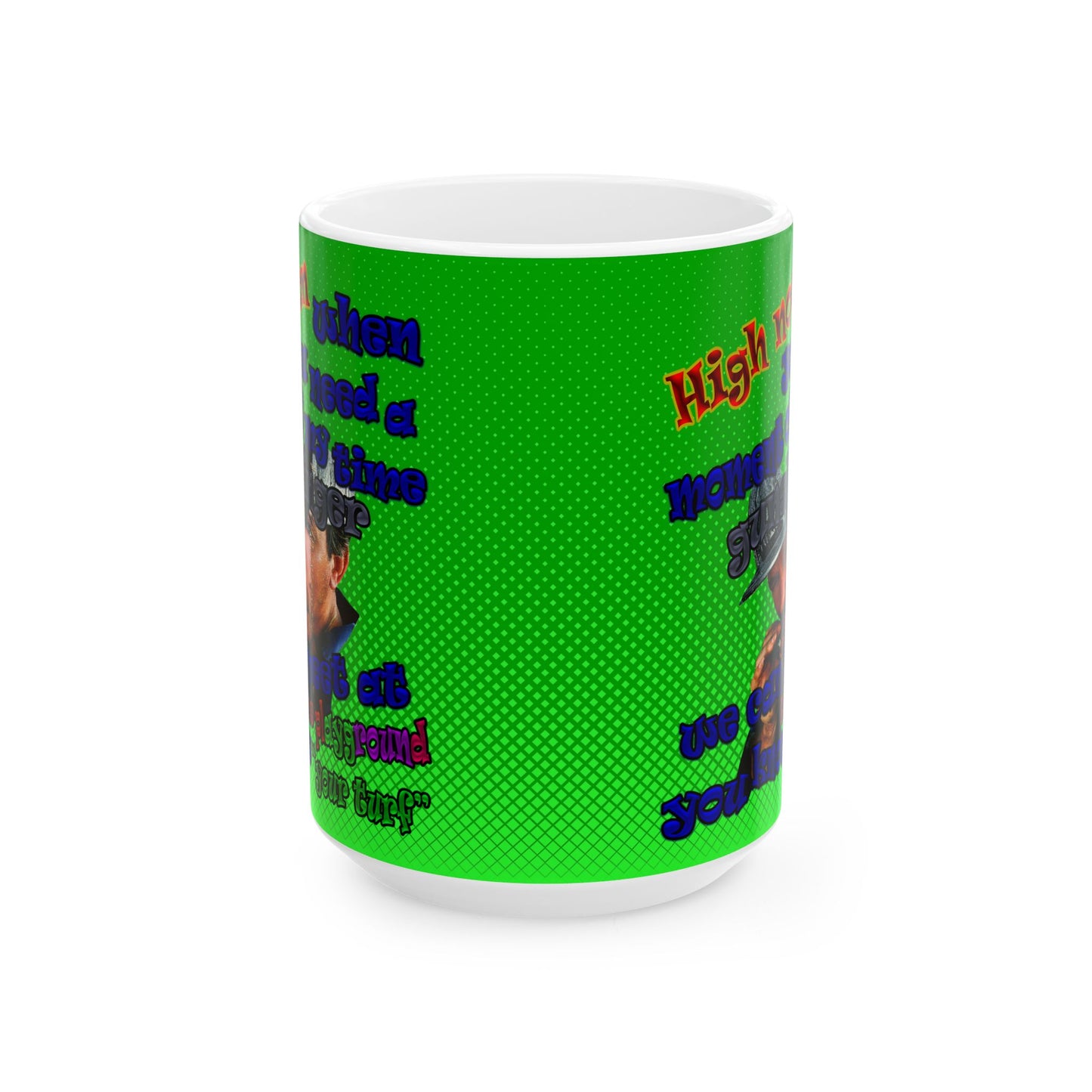 high noon - White Mug (logo green)