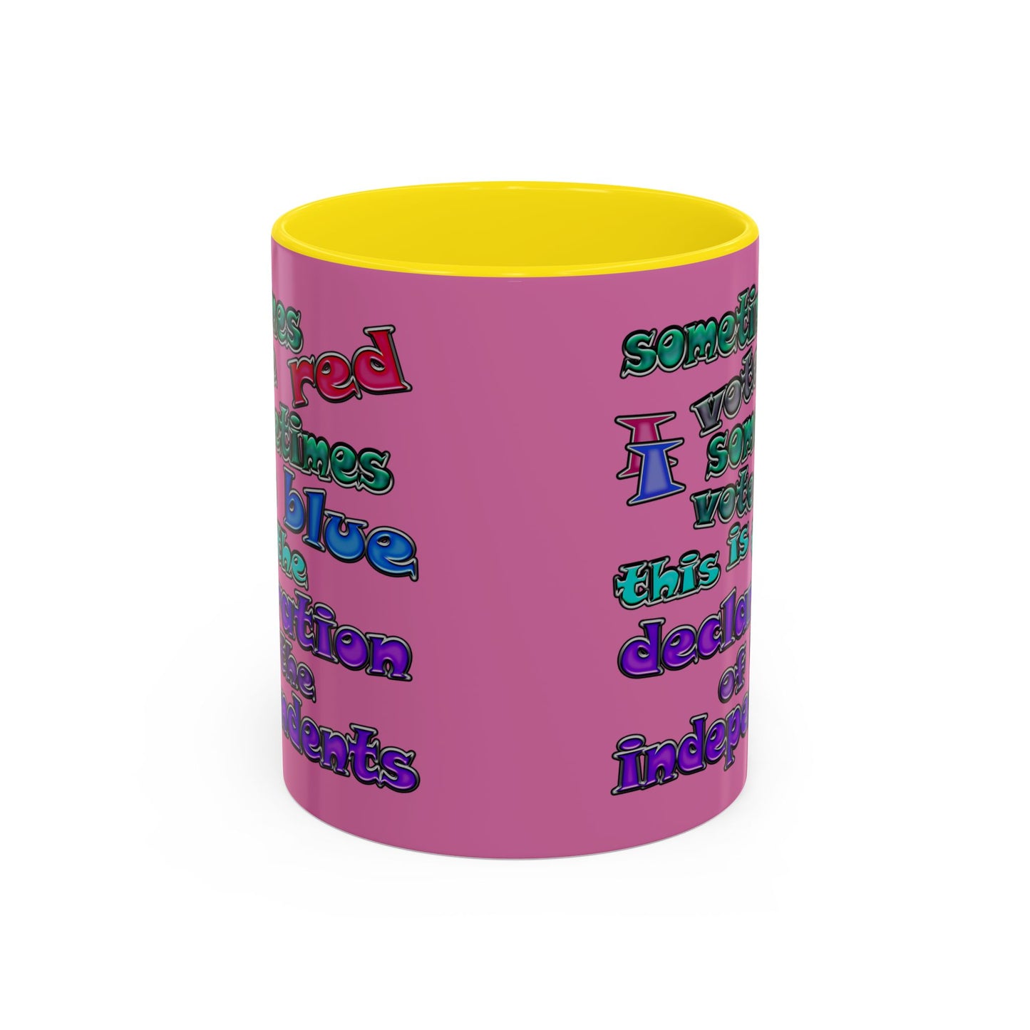 declaration of the independents - Accent Mug (light pink)