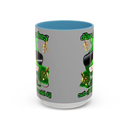 disc jockey - Accent Mug (light grey)