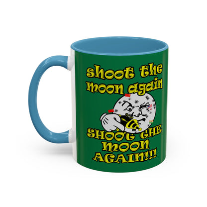 shoot the moon again - Accent Mug (dark green)