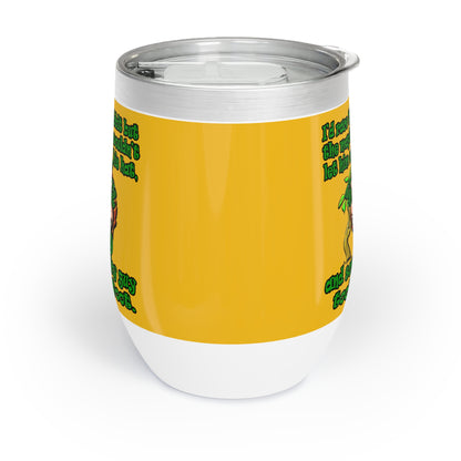 turtle race - Chill Wine Tumbler (yellow)