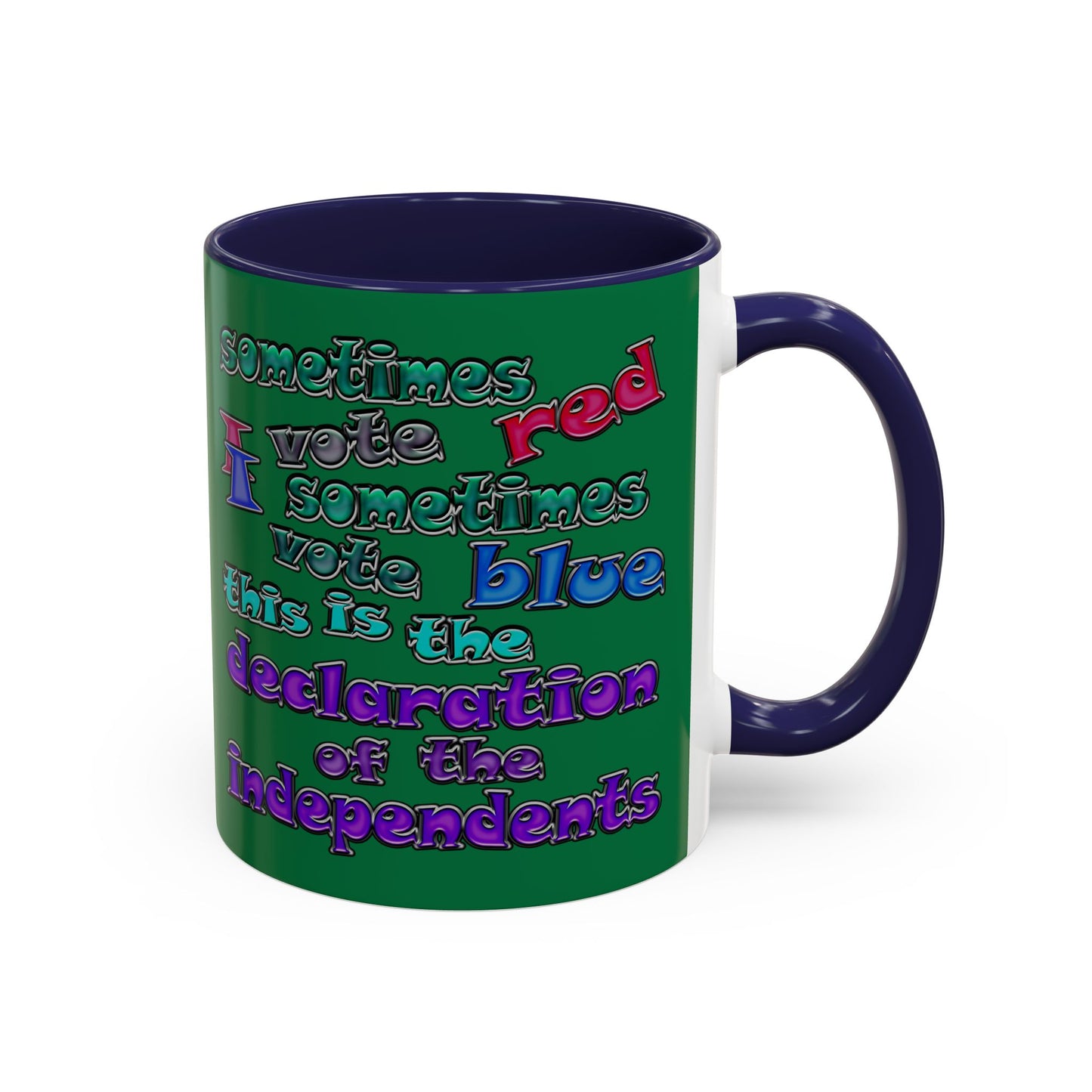 declaration of the independents - Accent Mug (dark green)