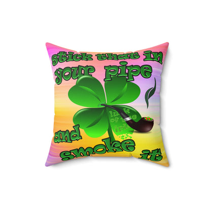 celtics logo - Spun Polyester Square Pillow - (color blur)