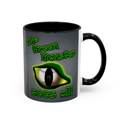 green monster - Accent Mug (grey-light grey)