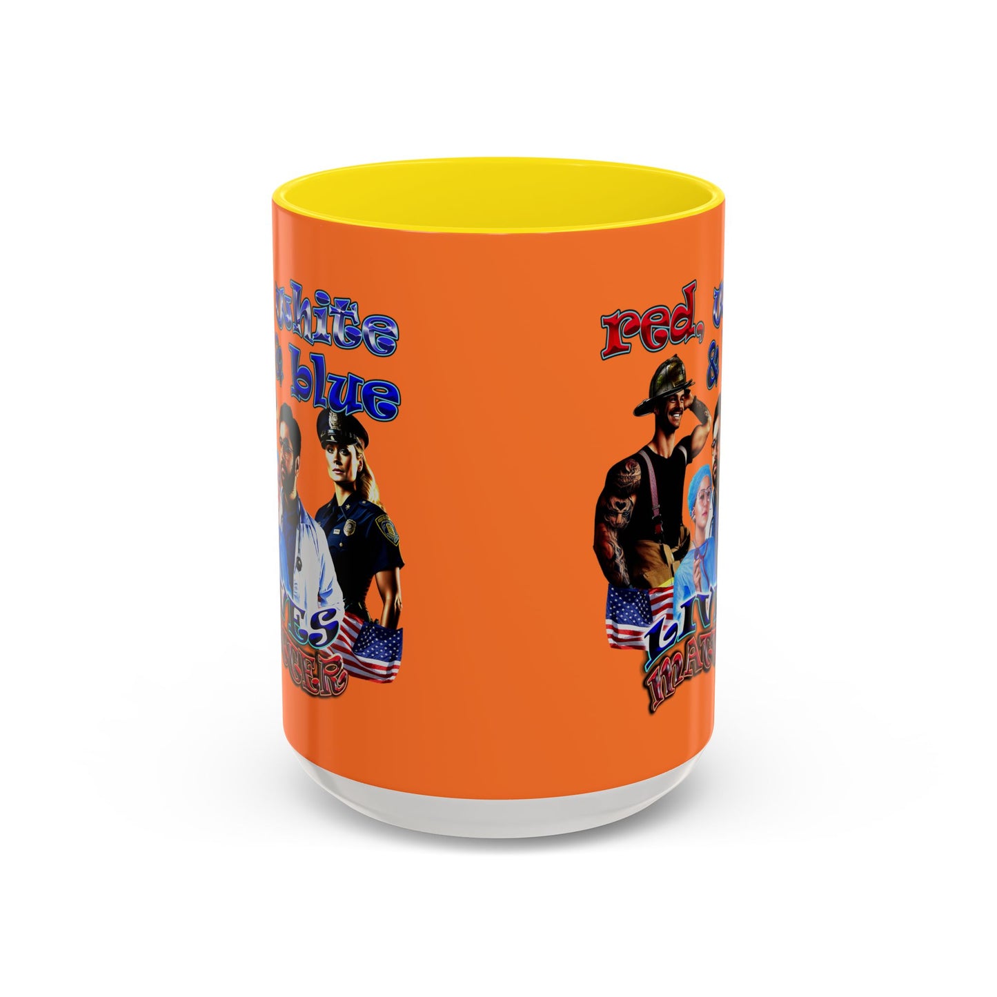 rw&b lives matter - Accent Mug (crusta)