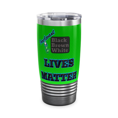 irrelevant - Ringneck Tumbler, 20oz (logo green)