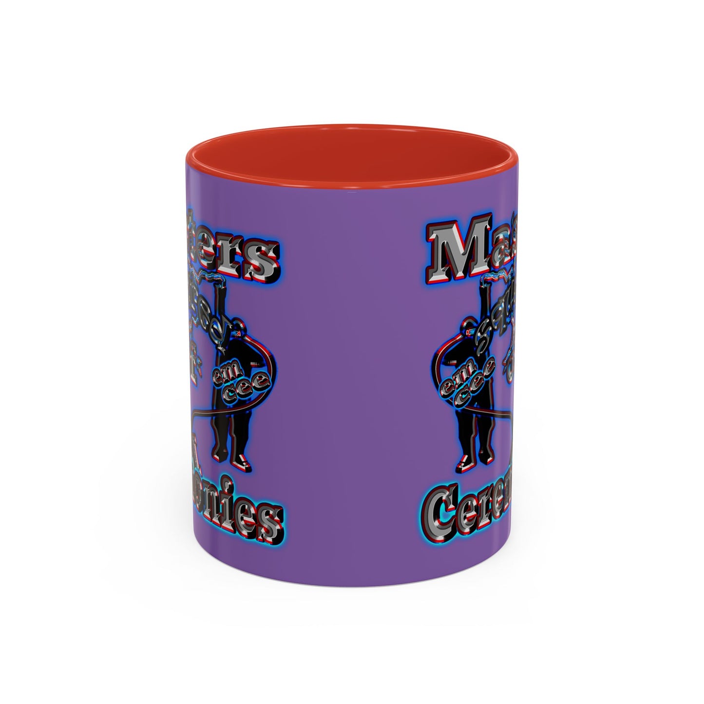 em cee squared - Accent Mug (light purple)