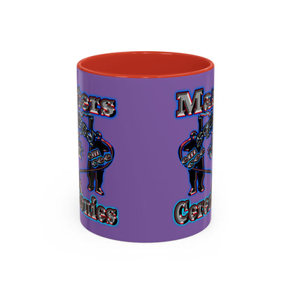 em cee squared - Accent Mug (light purple)