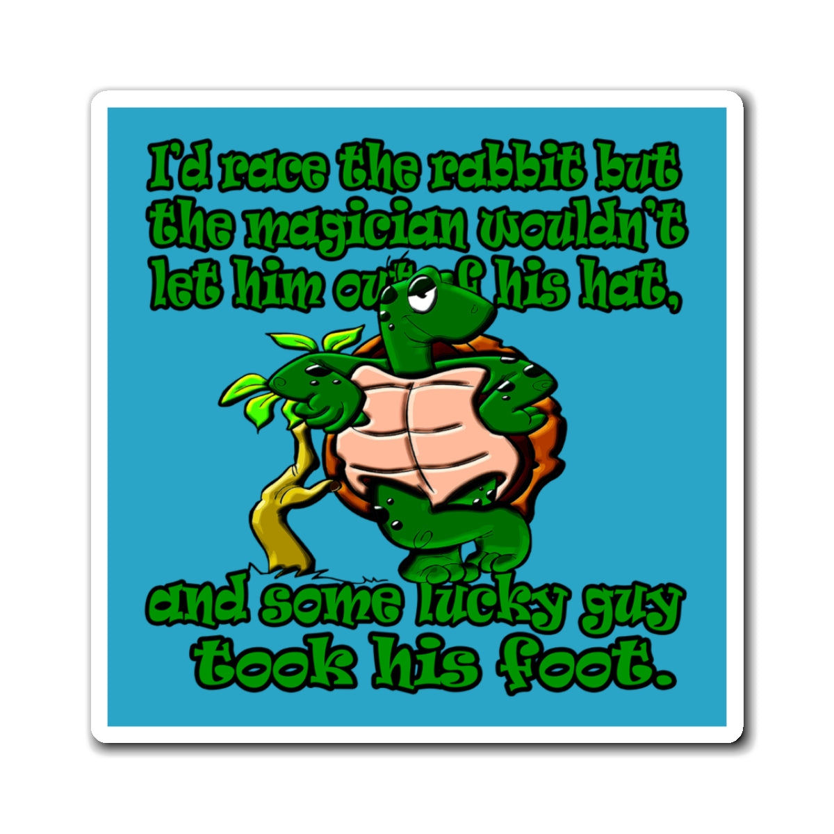 turtle race - Magnets - (turquoise)