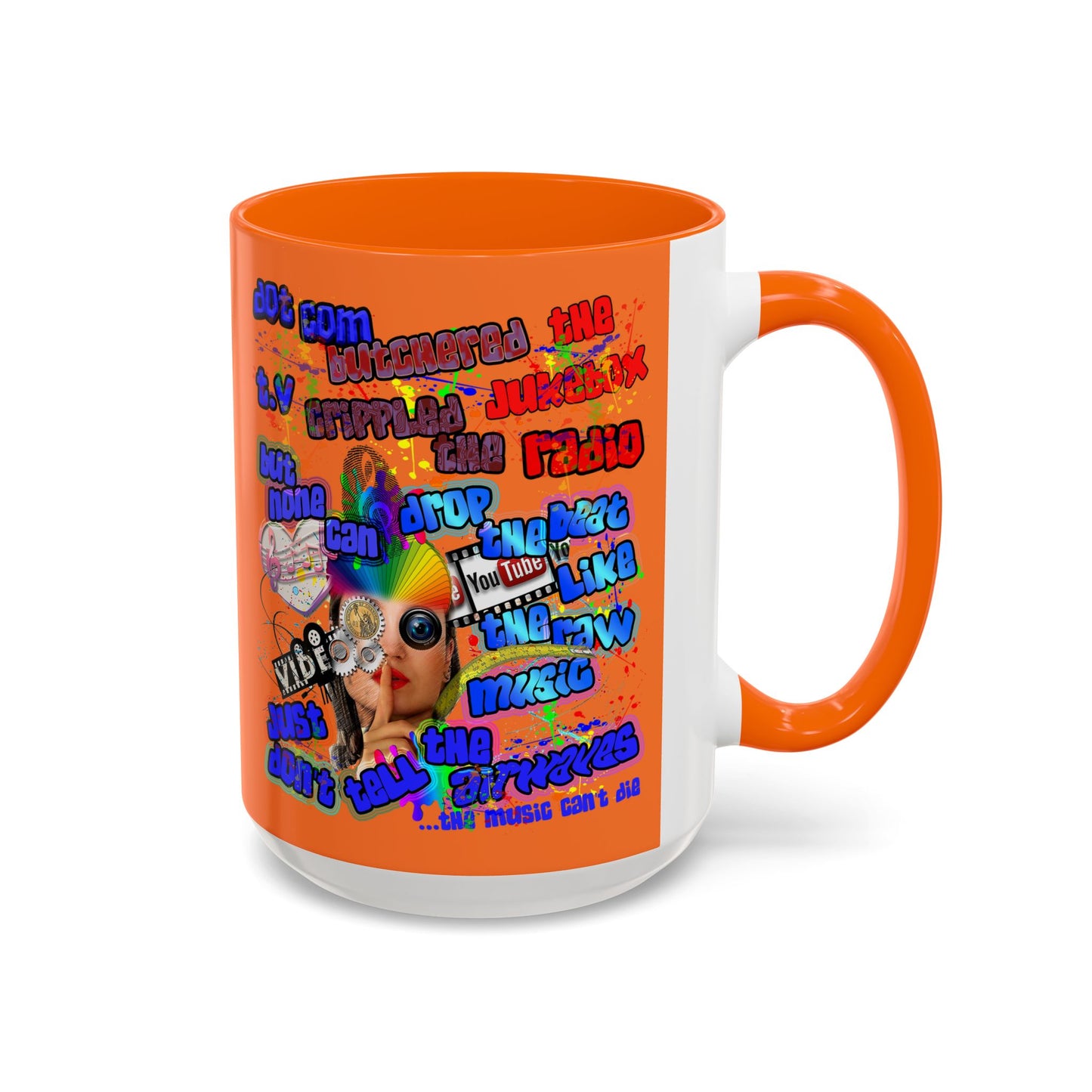 drop the beat - Accent Mug (crusta)