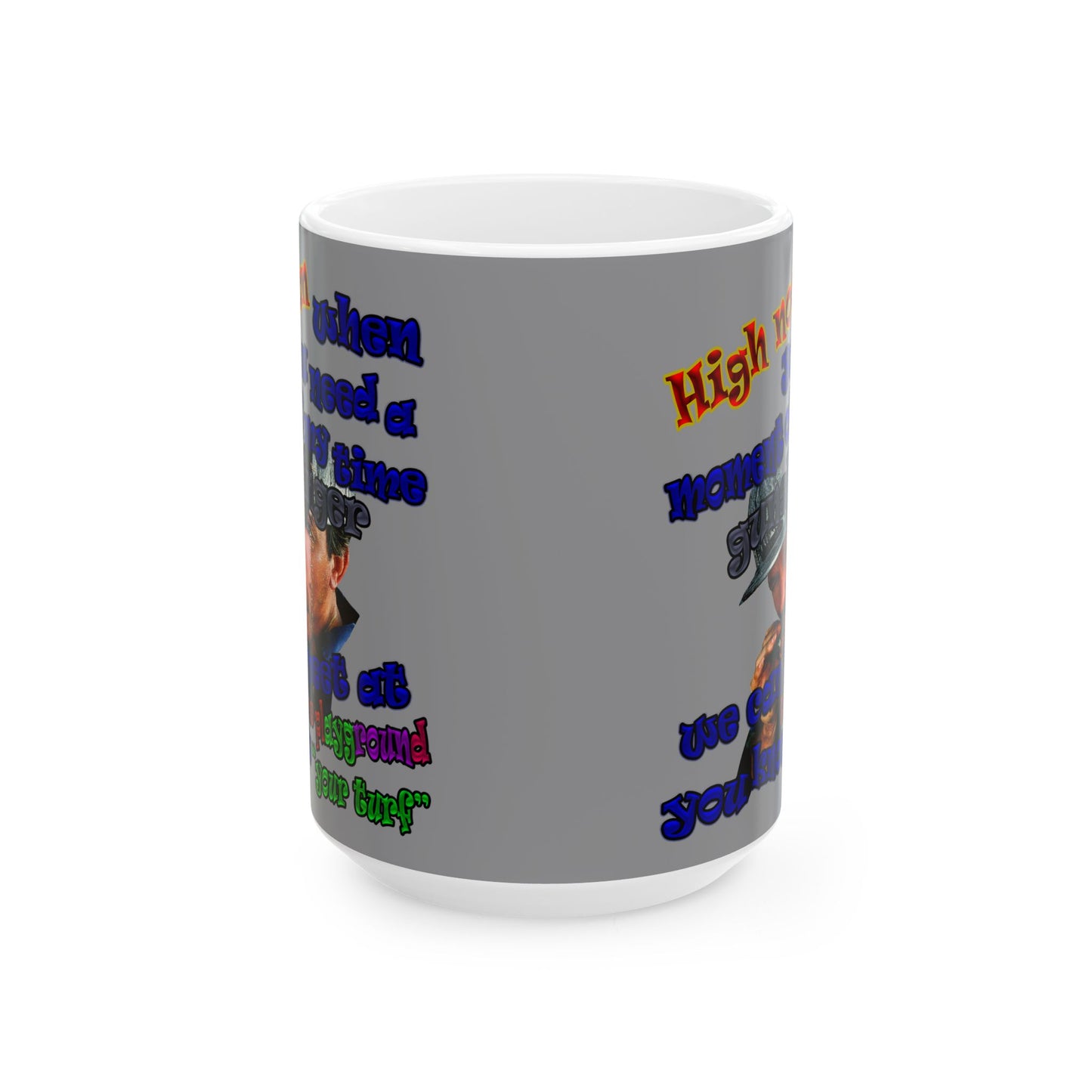 high noon - White Mug (grey)