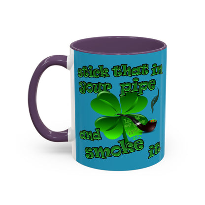 celtics logo - Accent Mug (turquoise)