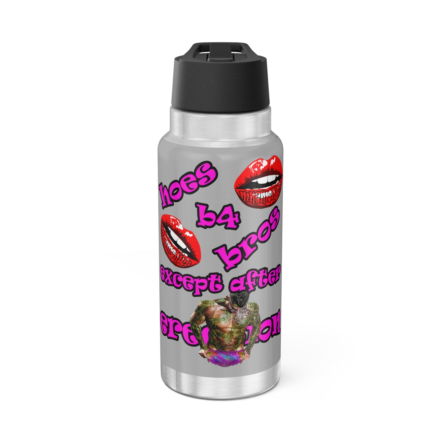 hoes b4 bros - Gator Tumbler, 32oz (light grey)