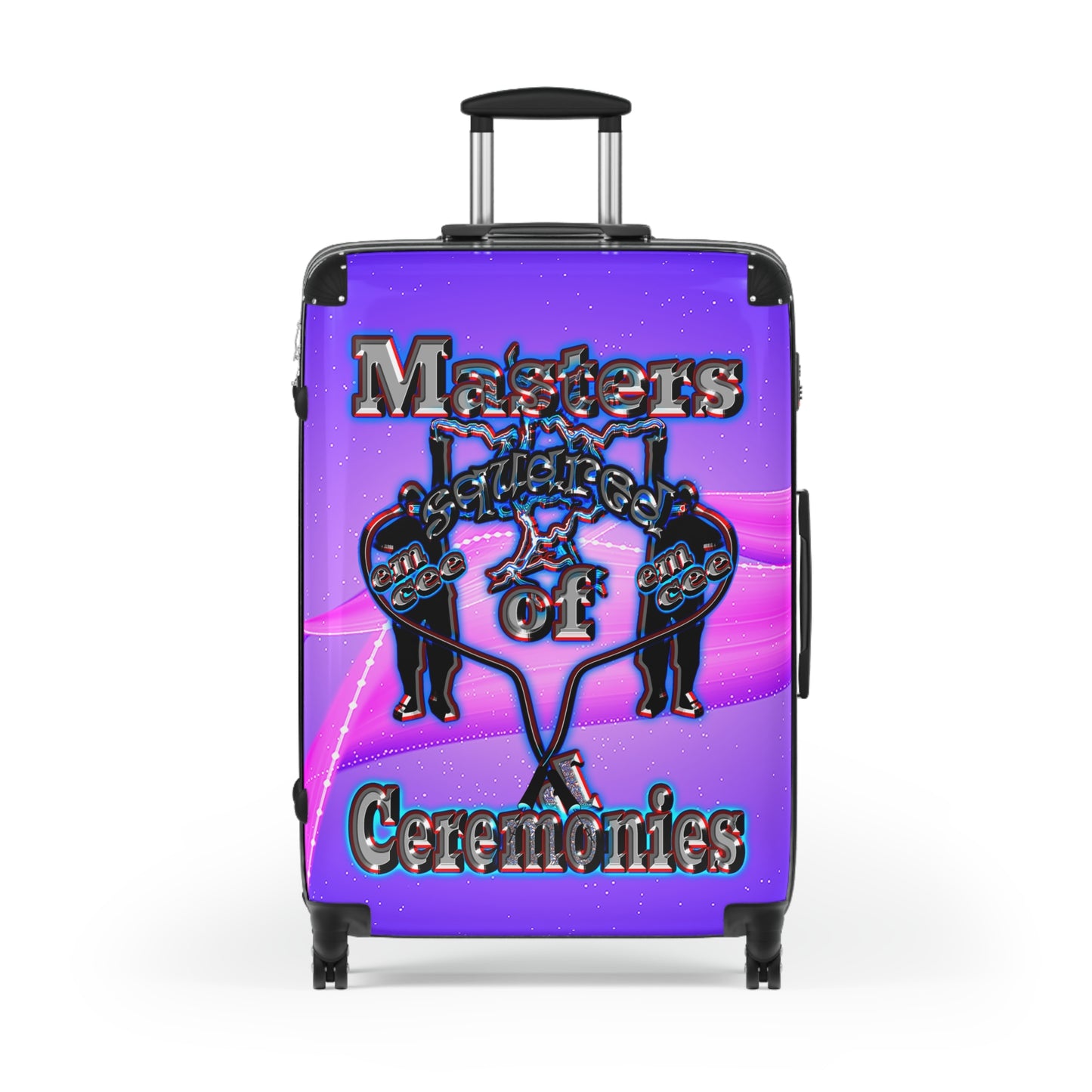 em cee squared - Suitcase (purple-pink wave)