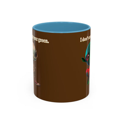 I don't care that your grey - Accent Mug (brown)