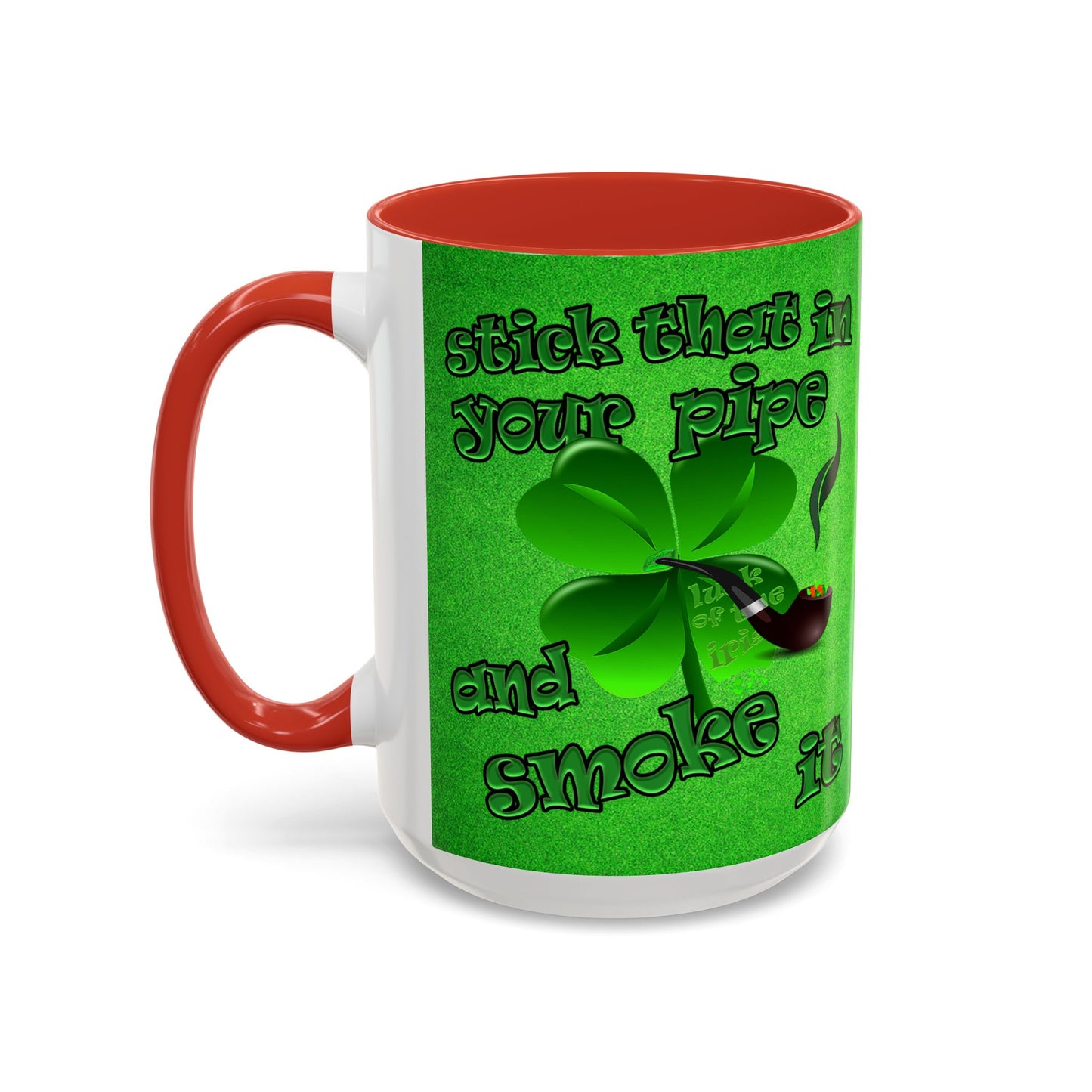 celtics logo - Accent Mug (green turf)